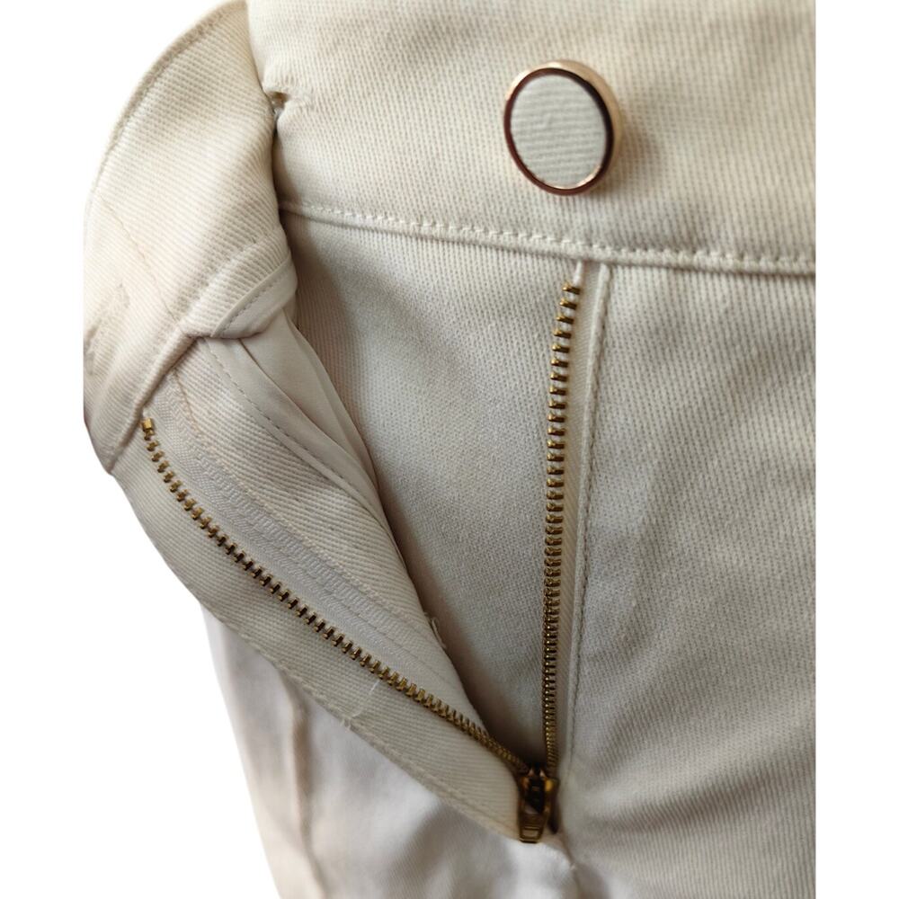 Veronica Beard Kimra Straight-Leg Pant Ecru US 4 - Picture 9 of 12